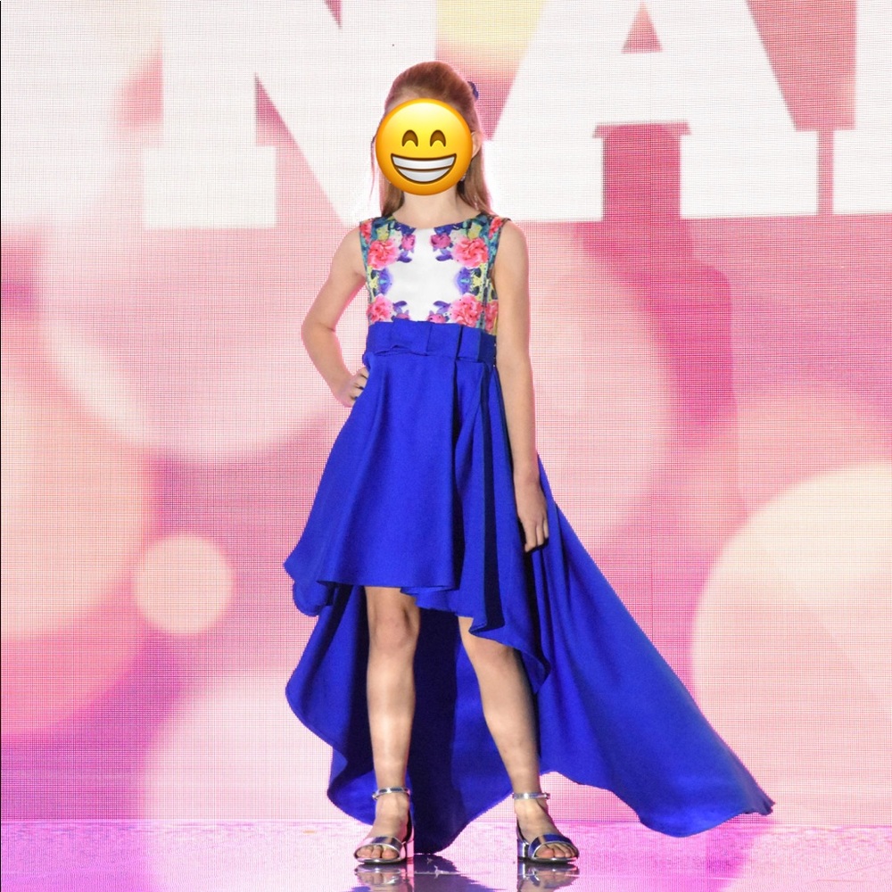 Custom MacDuggal Pageant Fun Fashion Runway 6/7 girls